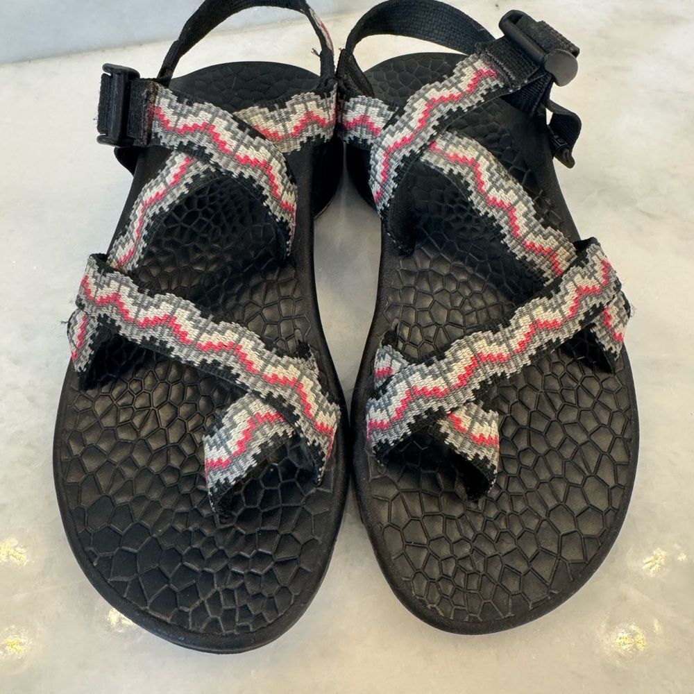 Chaco Z Cloud Strappy Updraft Pink Gray Women’s Sandal Size 7